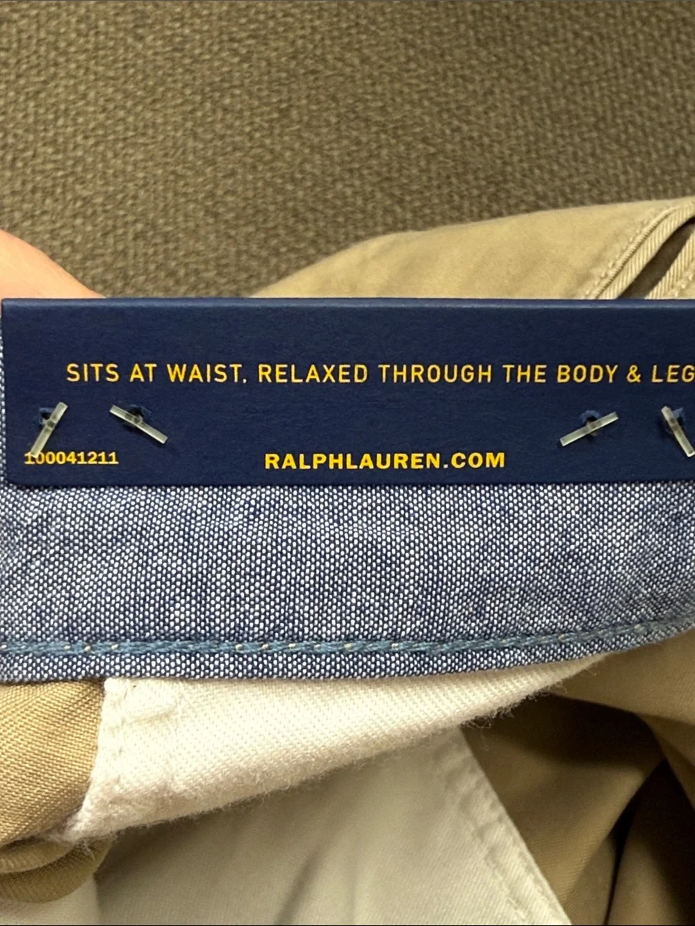 NWT Polo Ralph Lauren Relaxed Fit 10” Khaki Chino Shorts 38